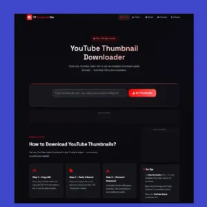 18-IN-1 YOUTUBE TOOLS WEBSITE SOURCE CODE FOR SALE