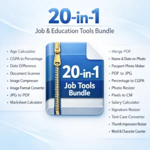 Sarkari Job Tools Bundle: 20+ High-Demand Utility Wordpress Tools Code For Sale