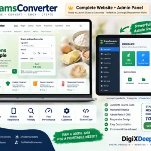 gramsconverter PHP script for sale